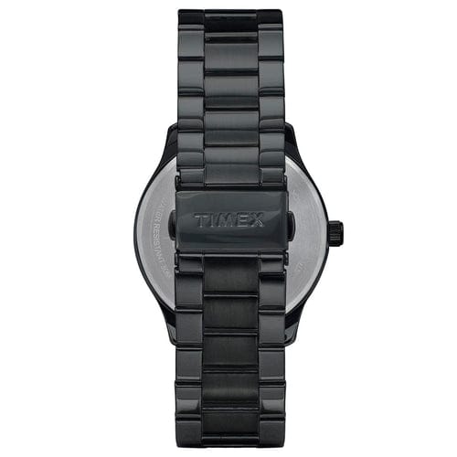 Timex Men's Multifunction Black Stainless Steel Bracelet Watch