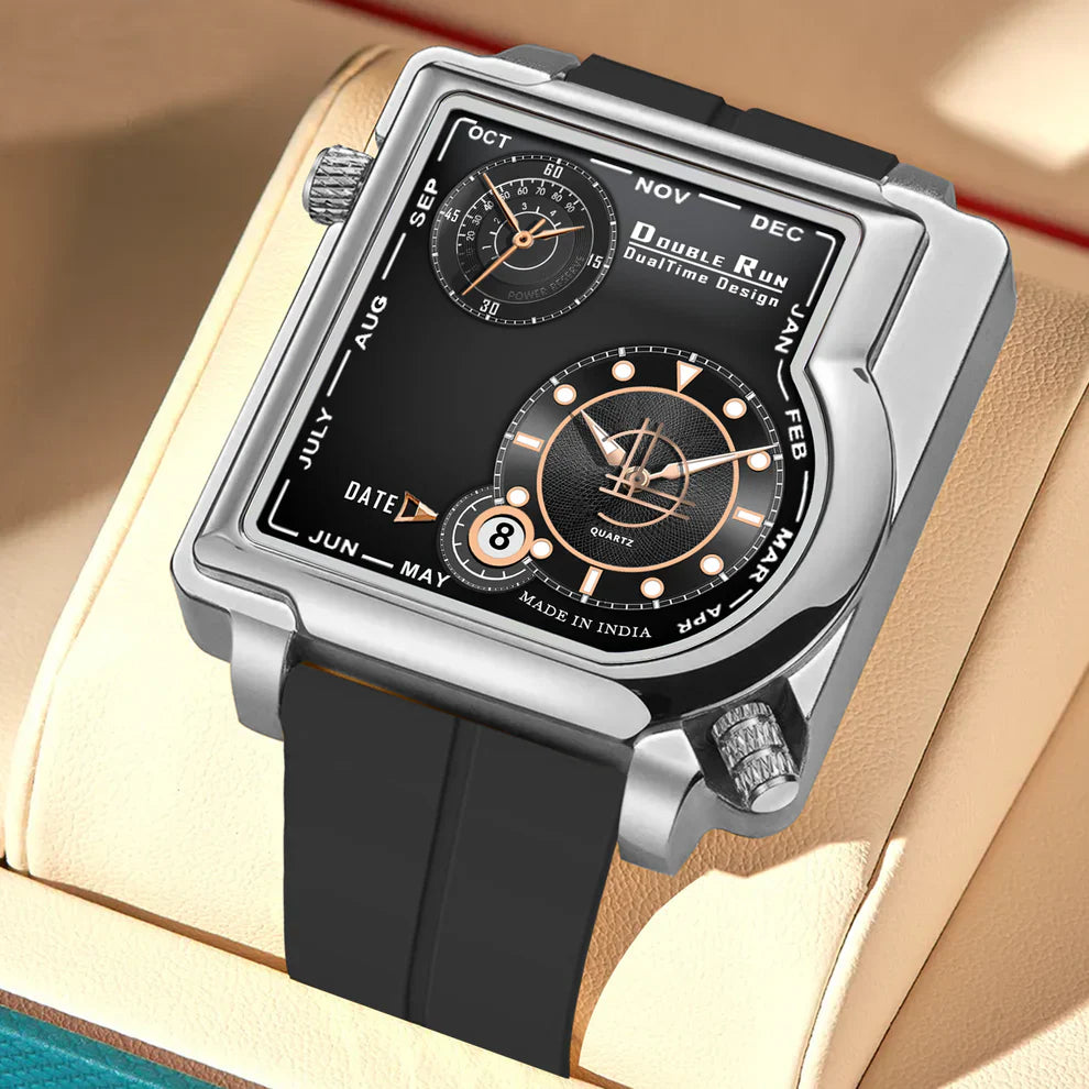 DualTime Square-Dial Timepieces